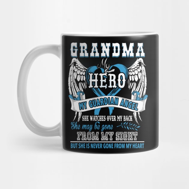 Grandma my hero my guardian angel she wathches over my back she may be gone from my sight but she is never gone from my heart by vnsharetech